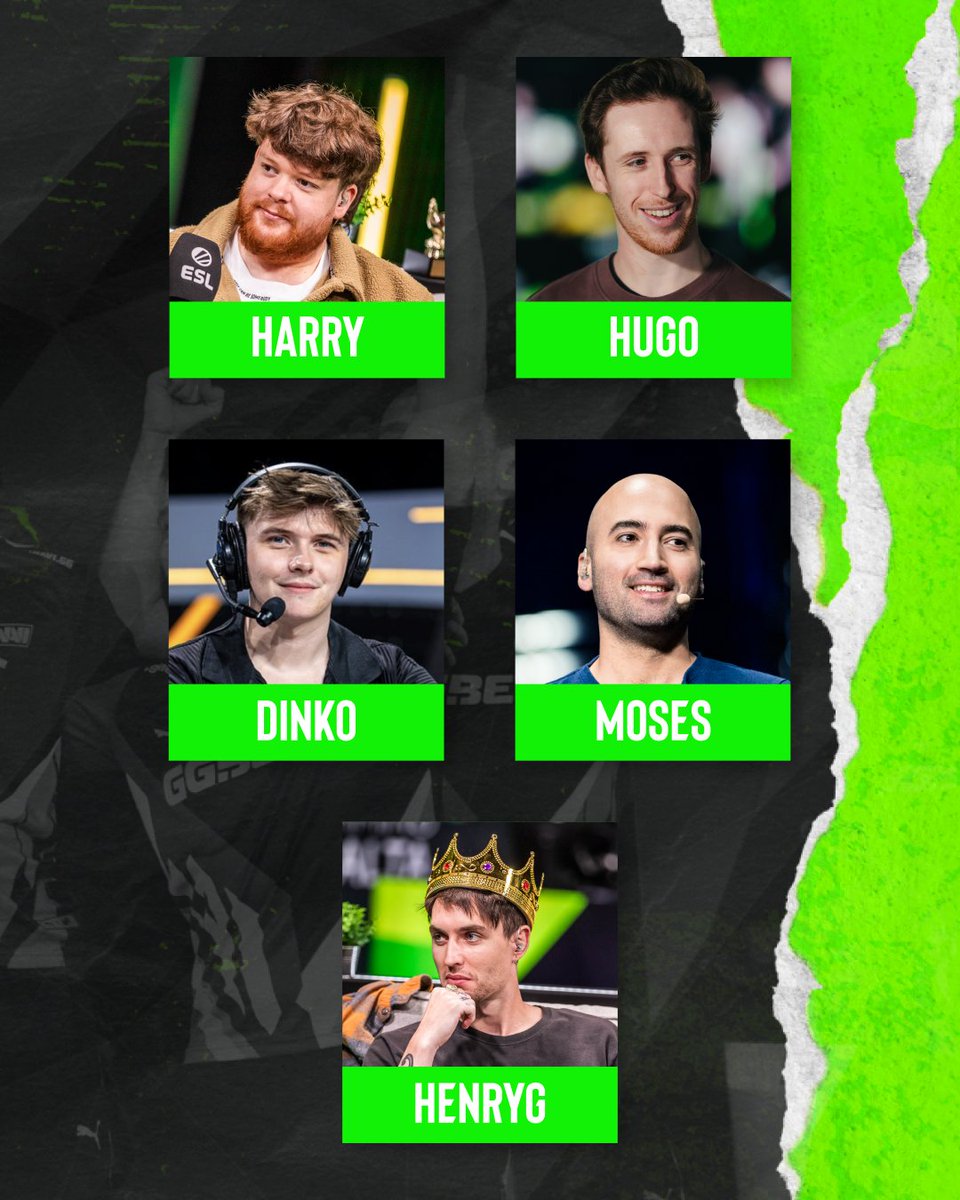 ESLCS's tweet photo. The Counter-Strike Network Proudly Presents:

YOUR #ESLProLeague SEASON 24 KATOWICE TALENT 🎙️

@FreyaSpiers 
@stunna 
@SPUNJ 
@MACHINEgg 
@YNk 
@JustHarryGG 
@HugoTV 
@dinkotv
@MosesGG 
@HenryGcsgo https://t.co/Yj34zgOh46
