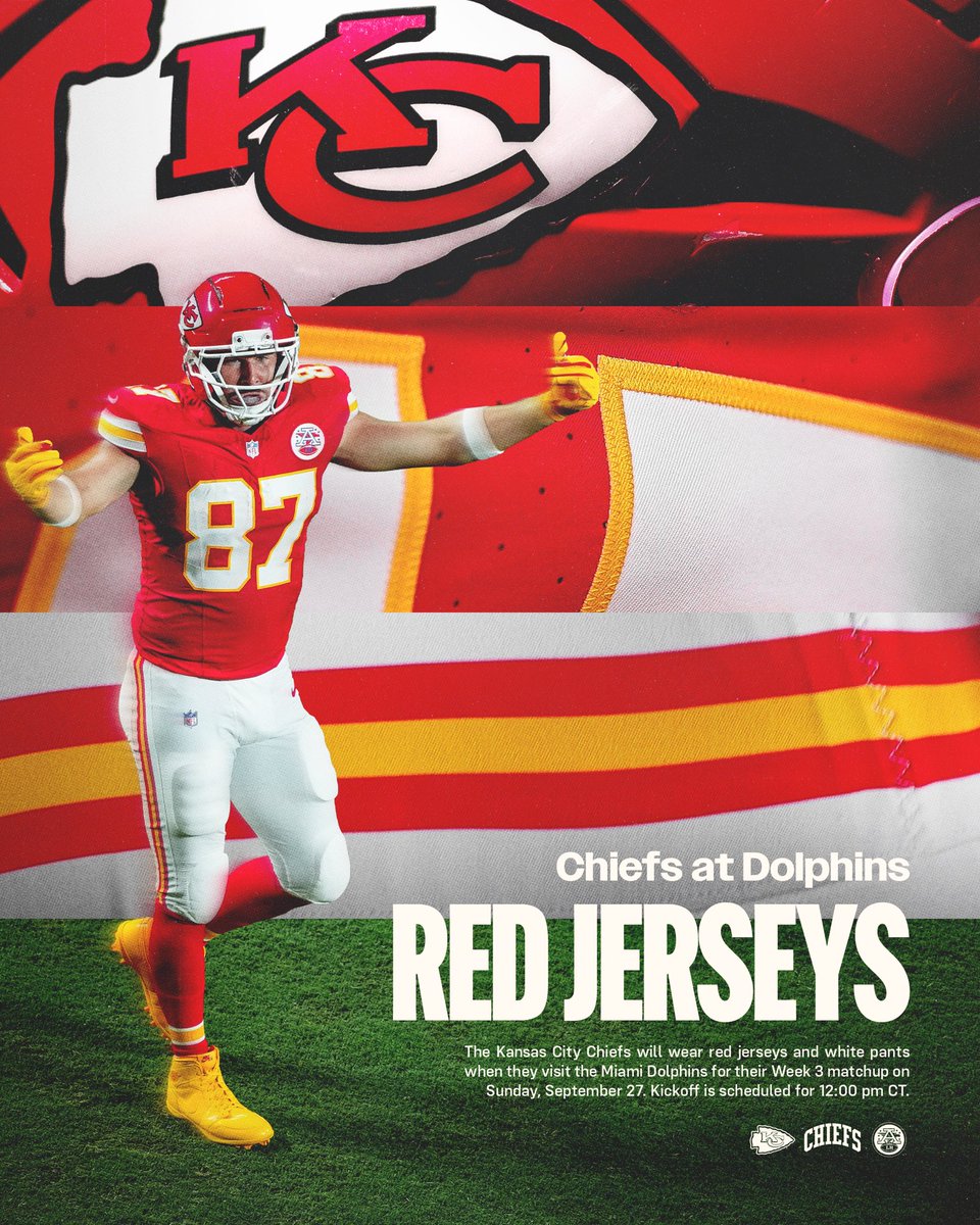 Chiefs's tweet photo. Red on the road. https://t.co/hKToqrdtH7