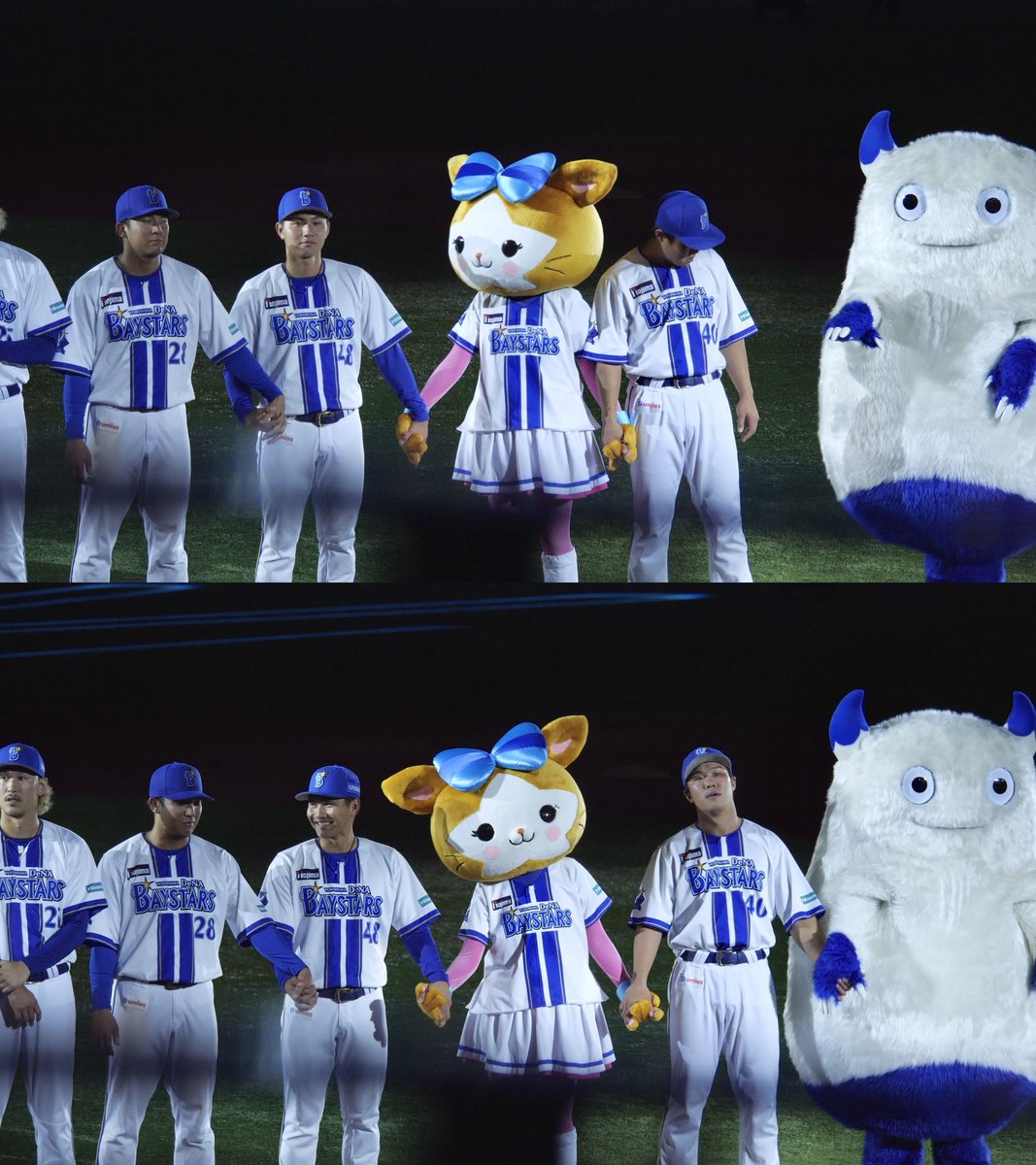 I_Love_BART's tweet photo. 成瀬くんこの儀式は選手同士も手繋ぐと思ってるね？そうだよ😁 https://t.co/kFa2YyBQtr