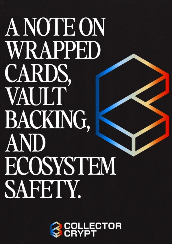 Collector_Crypt's tweet photo. ⚠️ Memecoin Disclaimer

We love seeing people build on top of Collector Crypt, but with so many memecoin projects popping up, a quick reminder:

Powered by Collector Crypt ≠ partnered with Collector Crypt

Unless you see an official partnership announcement on our Twitter/X, we are not affiliated with that project and do not endorse it.

Collector Crypt is not responsible for any rug pulls or losses from third-party projects, and we cannot provide customer support for issues on their platforms.

Stay safe and always DYOR. 🛡️