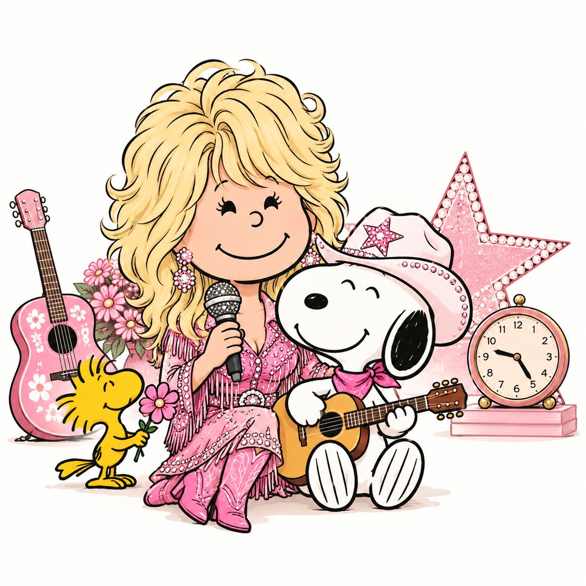 SnoopyVibep4's tweet photo. Today belongs to Dolly. 🌸🎤 https://t.co/xOZd3FmwJe