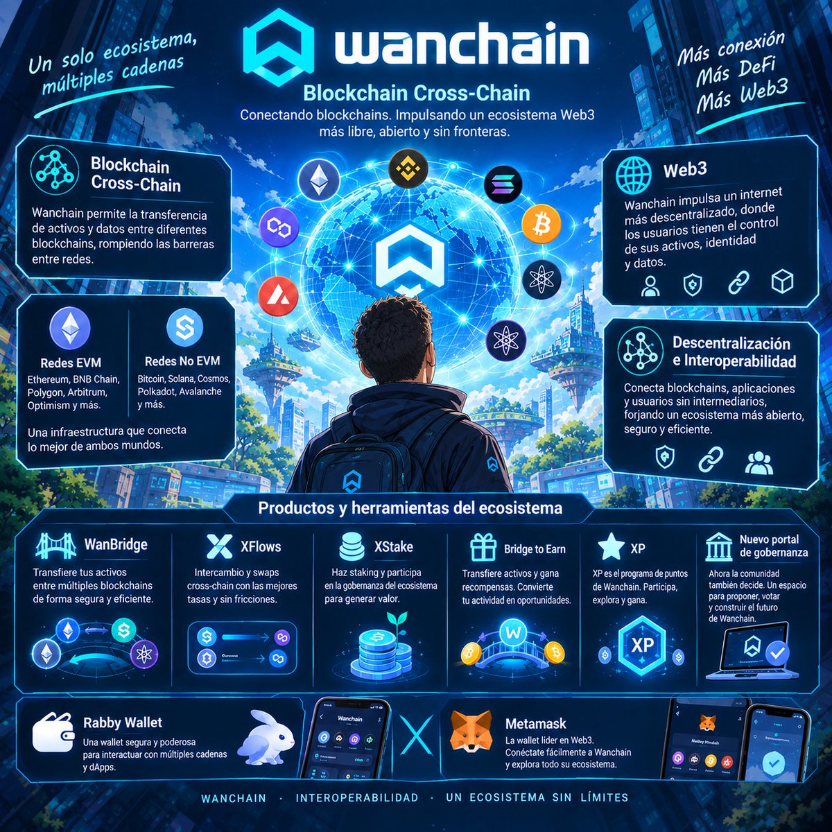 joglez0608's tweet photo. 🌐 Wanchain: Un solo ecosistema, múltiples cadenas 🚀
Explora el futuro de la interoperabilidad Web3. Desde la transferencia de activos cross-chain con #WanBridge hasta el staking con #XStake, Wanchain conecta lo mejor de las redes EVM y No EVM sin fronteras.
#Wanchain #Web3 https://t.co/cefzSPGQ9C