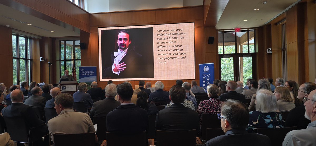 DanAlban's tweet photo. Honored to be on CLE panel today, "#Virginia: Ground Zero for #CivilRights Litigation —Then & Now" @ VA 250 @VALawFoundation conf @MountVernon by #ConstitutionalLaw Inst.
I'm speaking on current @IJ #litigation challenging (1) #forfeiture under #ExcessiveFines Clause & (2) mass #surveillance via ALPRs in Norfolk, VA under #FourthAmendment.