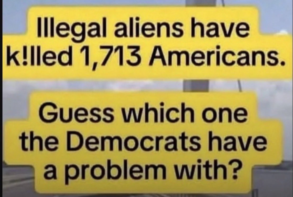 Badplastic20's tweet photo. @sizzle_sarah Failed to mention, the truth is that immigration under Biden and Democrats has a higher body count than 9-11. This is just ‘violence’, not trucks going the wrong way down interstates https://t.co/sBfce59W2z