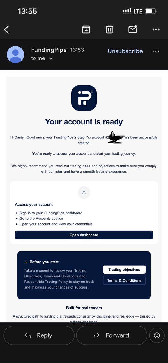 dhamie_szn's tweet photo. I just received my 5k prop firm acc😮‍💨
Courtesy of @erti_trades 
Thank you for the opportunity 
I hope to share my wins with you🫂
@fundingpips or nothing https://t.co/jWLenbwHqY