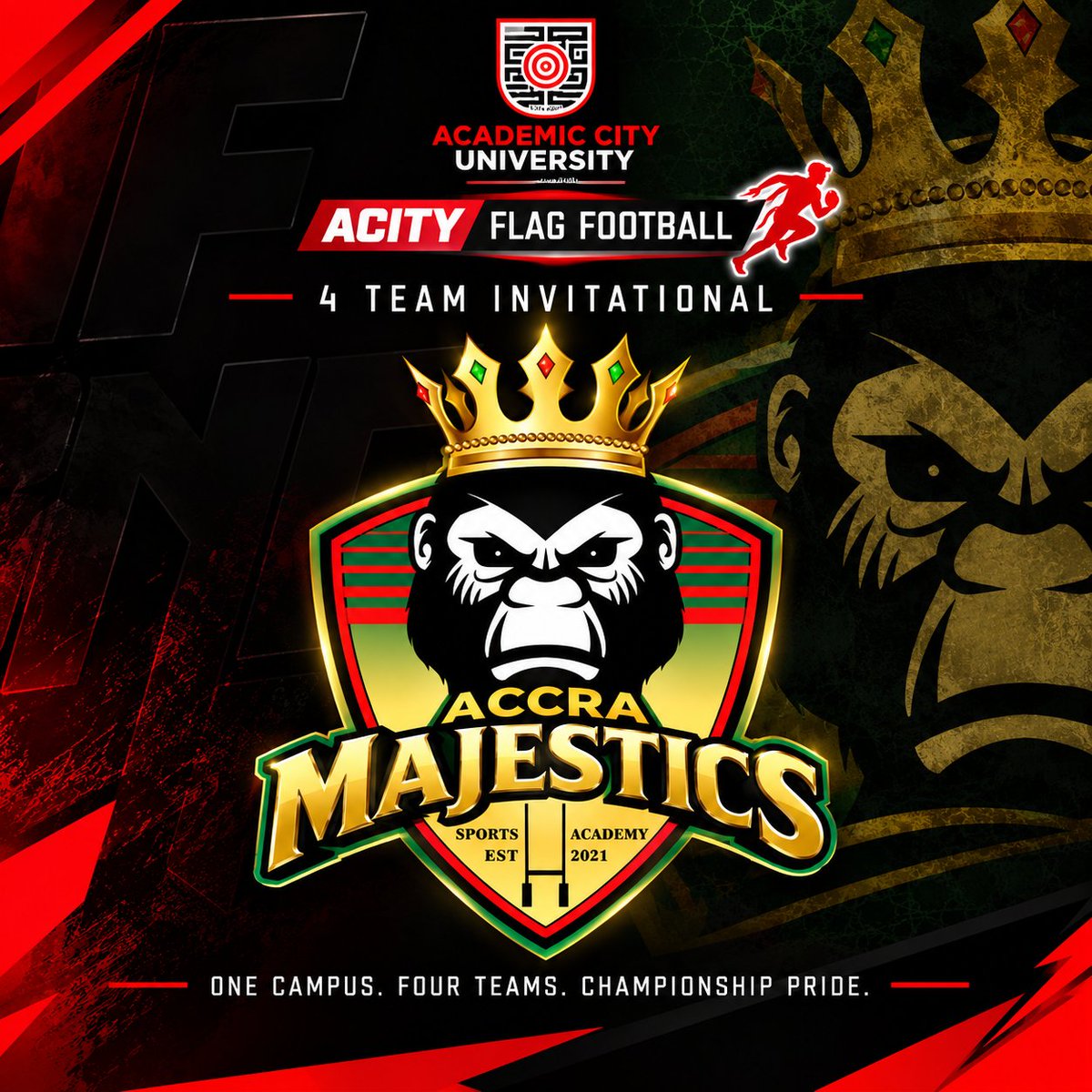 godwin_france's tweet photo. Some of the finest Flag Football teams in Accra our participating in our Exhibition and Invitationla games. 

I am looking for to an exciting one-day tournament, and hope my new team don't get blown out or the the mercy rule called on us.

GoAcity | Ghana  | FlagFootball https://t.co/TJvcU08THk