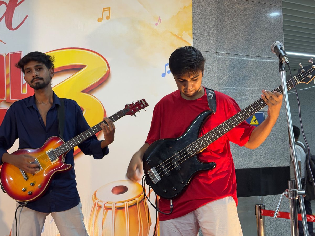NamoBharatDelMT's tweet photo. Another Friday, another evening of music!
Thank you to everyone who joined us and brought such wonderful energy to #NamoBharatUnplugged: #LiveMusicalFridays. Here’s to more music, more memories and more Fridays!
#NamoBharat #NCRTC #DB https://t.co/iRu2AnA7wk