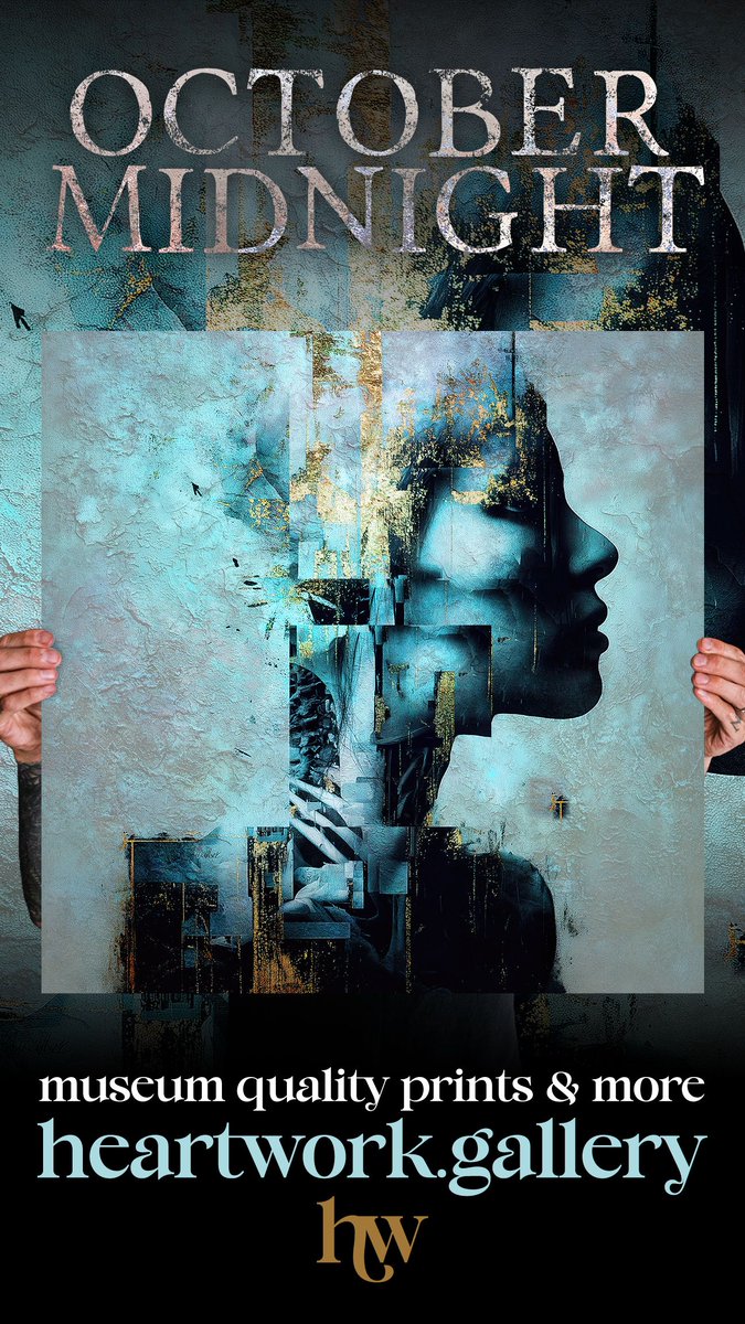 HRTWRKGallery's tweet photo. October Midnight "This Foundation Falters" Giclee Print
https://t.co/DO2sWOmOy8 

October Midnight is a BC-based visual artist working with photography and digital collage. His dark, glitchy work explores beauty, pain, healing, and what lies beneath. https://t.co/mk1uR5pLte
