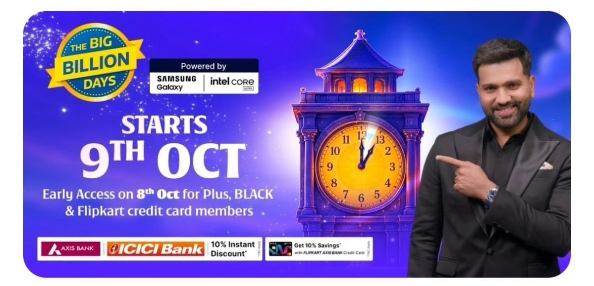 tricksanyapp's tweet photo. Amazon Great Indian Festival Sale Date Revealed!

Sale Starts On 8th Oct.

Share Our Channel with Your Friends &amp; Family❣️🙏.

Join Here : https://t.co/qeHwKABInD

Flipkart Big Billion Days (BBD) Sale Date Revealed!

Early Access for Plus Members Starts from 8th October https://t.co/MKVLJUpCvo