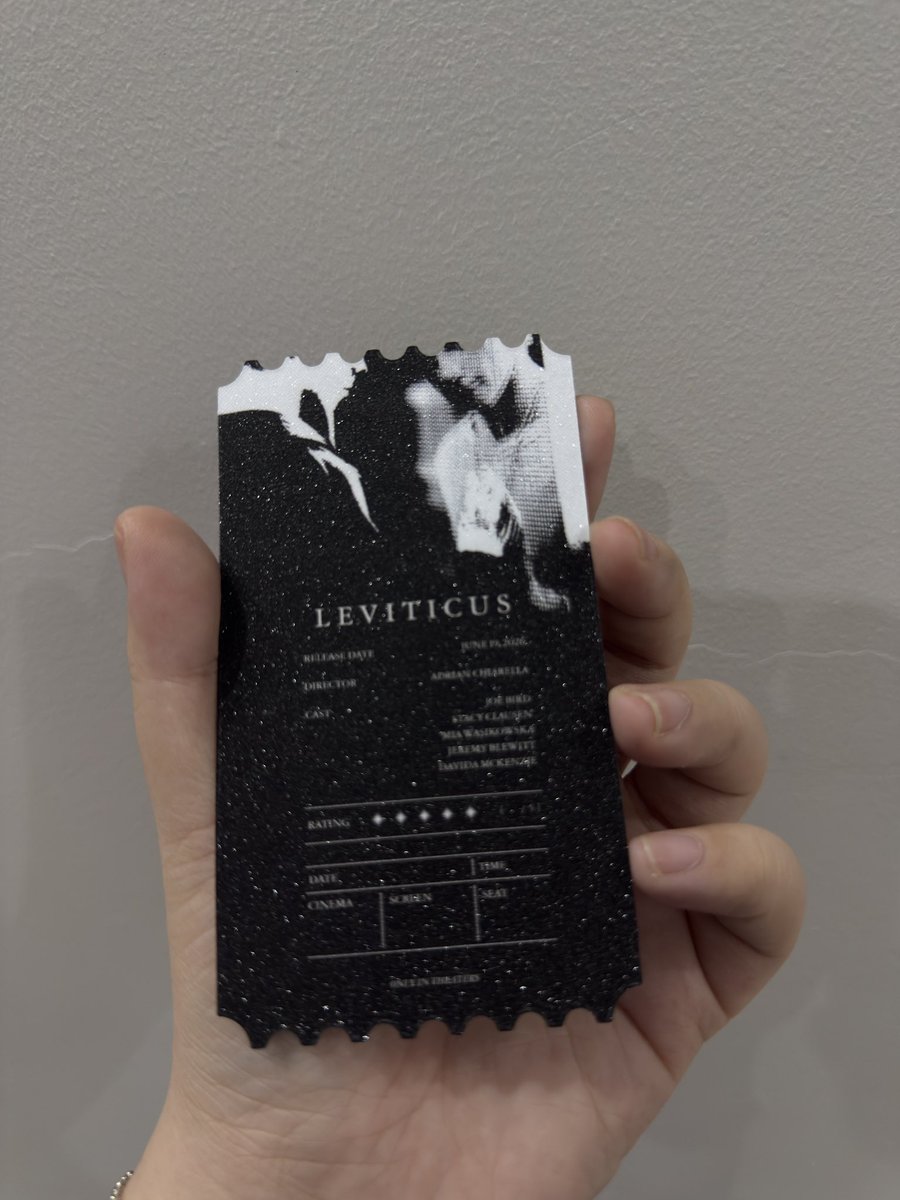 romeinbetween's tweet photo. leviticus faux ticket v2 (b&amp;w) https://t.co/0H6p3DTo6T