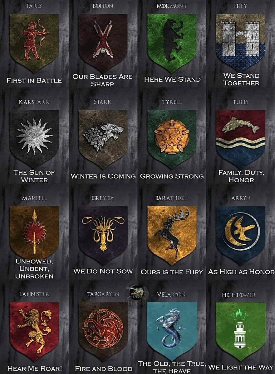 bestofGOT___'s tweet photo. Which house is your favorite? https://t.co/7o8Nxc8OlC