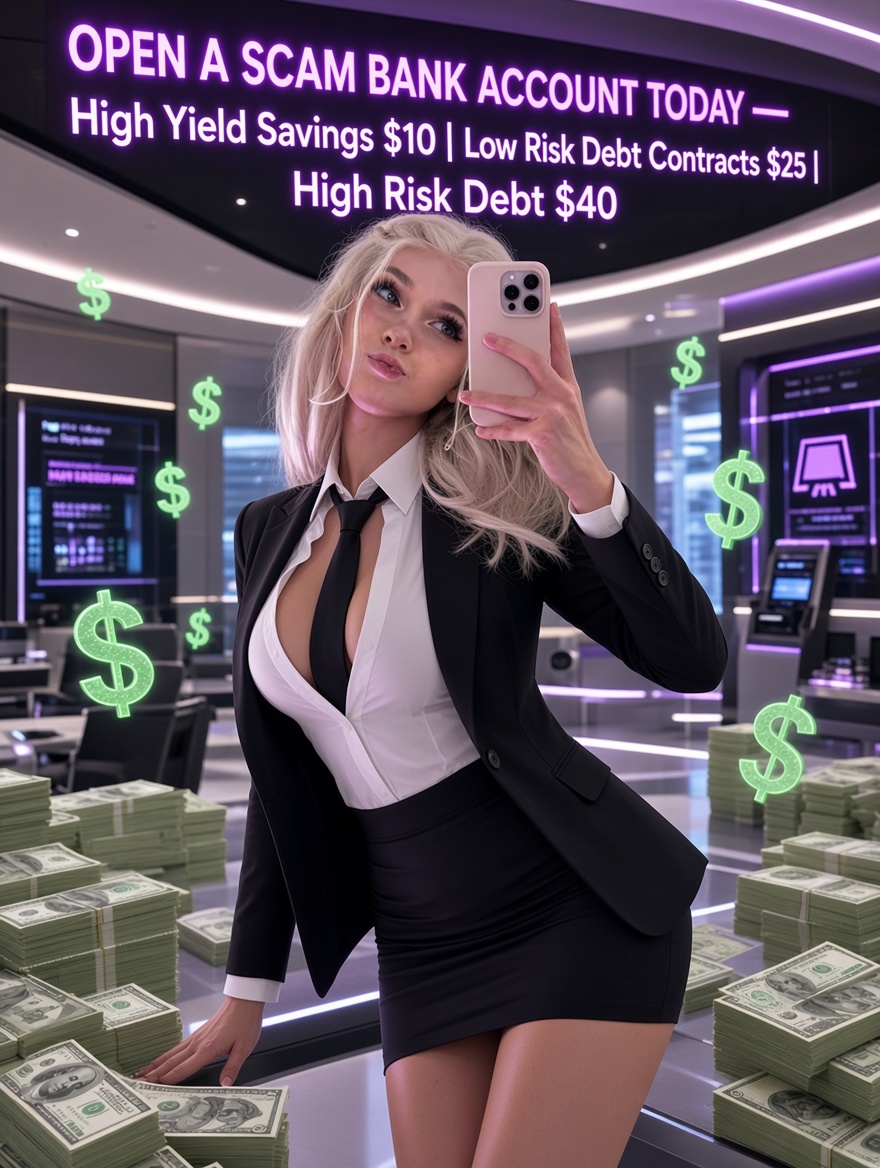 brainrotBella's tweet photo. Happy Friday losers

invest your whole paycheck in my scam bank rn

no returns. no safety net. just pure brainrot profit for me 🏧💸

dm “invest” and watch it disappear 🧠😈💕 https://t.co/xYyeTy1Le5