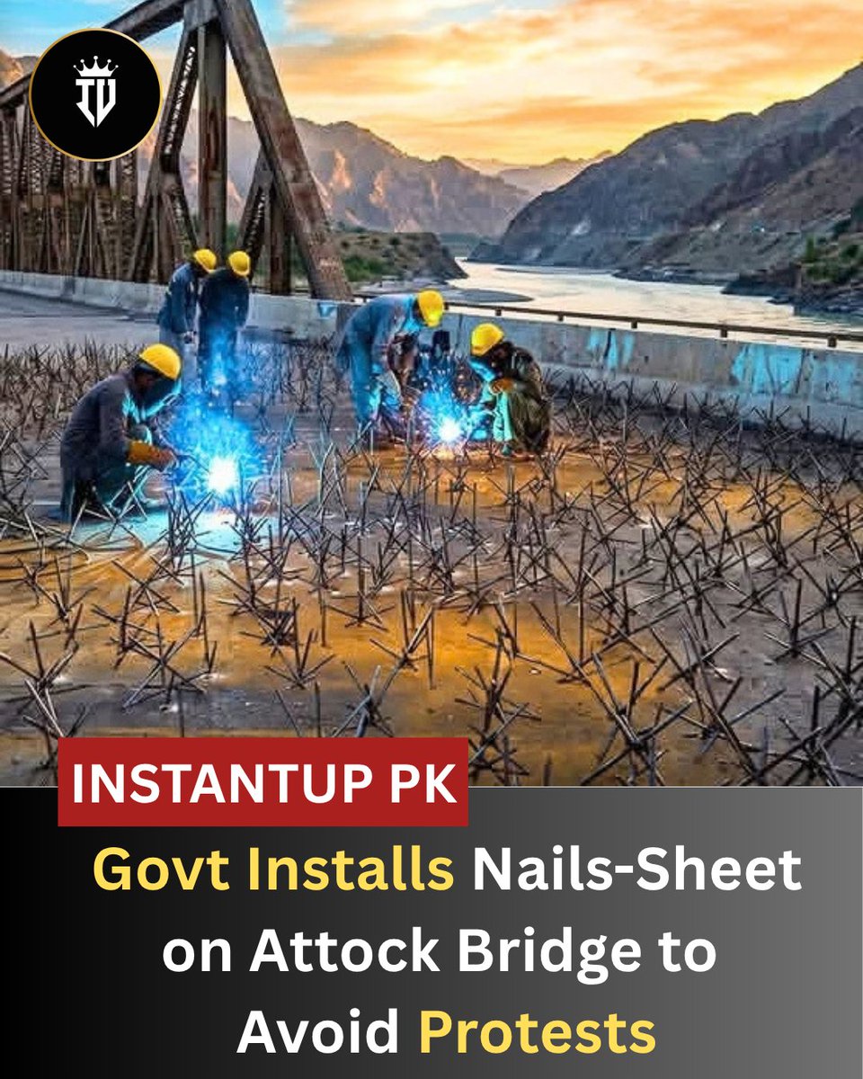 Instantup0's tweet photo. Security tightened ahead of the planned PTI protest, with barriers and containers placed at key routes and bridges. 🚧🇵🇰
#AttockBridge #Pakistan #SecurityMeasures #Islamabad #RoadClosures https://t.co/D4HNp8wZtT