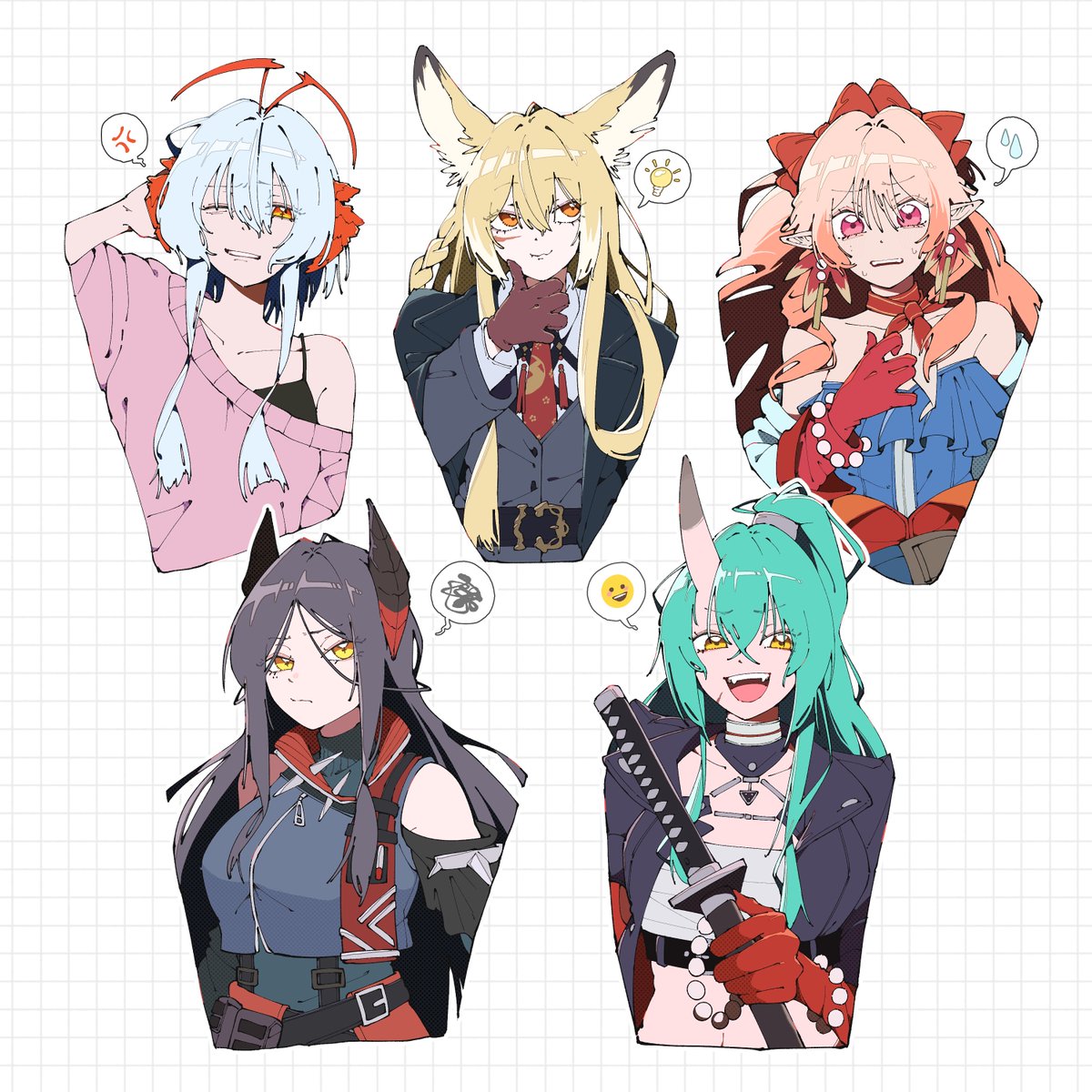 yukaokaokao's tweet photo. 最近描いたのまとめ https://t.co/yEED1P2lot