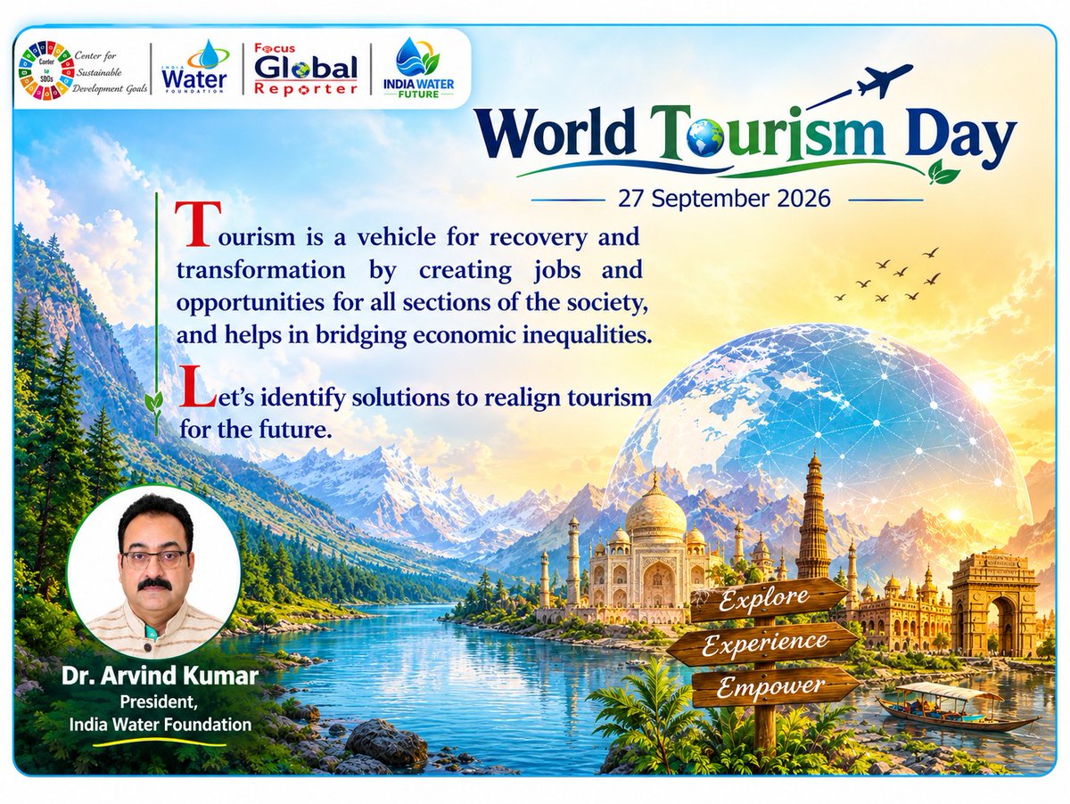 focusglobalrep1's tweet photo. #WorldTourismDay2026 #Tourism #TourismForAll #SustainableTourism #TourismAndDevelopment #TourismForPeace #EcoTourism #CulturalTourism #HeritageTourism #IndiaTourism #ClimateAction #LocalCommunities #IncredibleIndia @followers @gssjodhpur @tourismgoi @MinOfCultureGoI @UNESCO https://t.co/q28Z5WMA9U