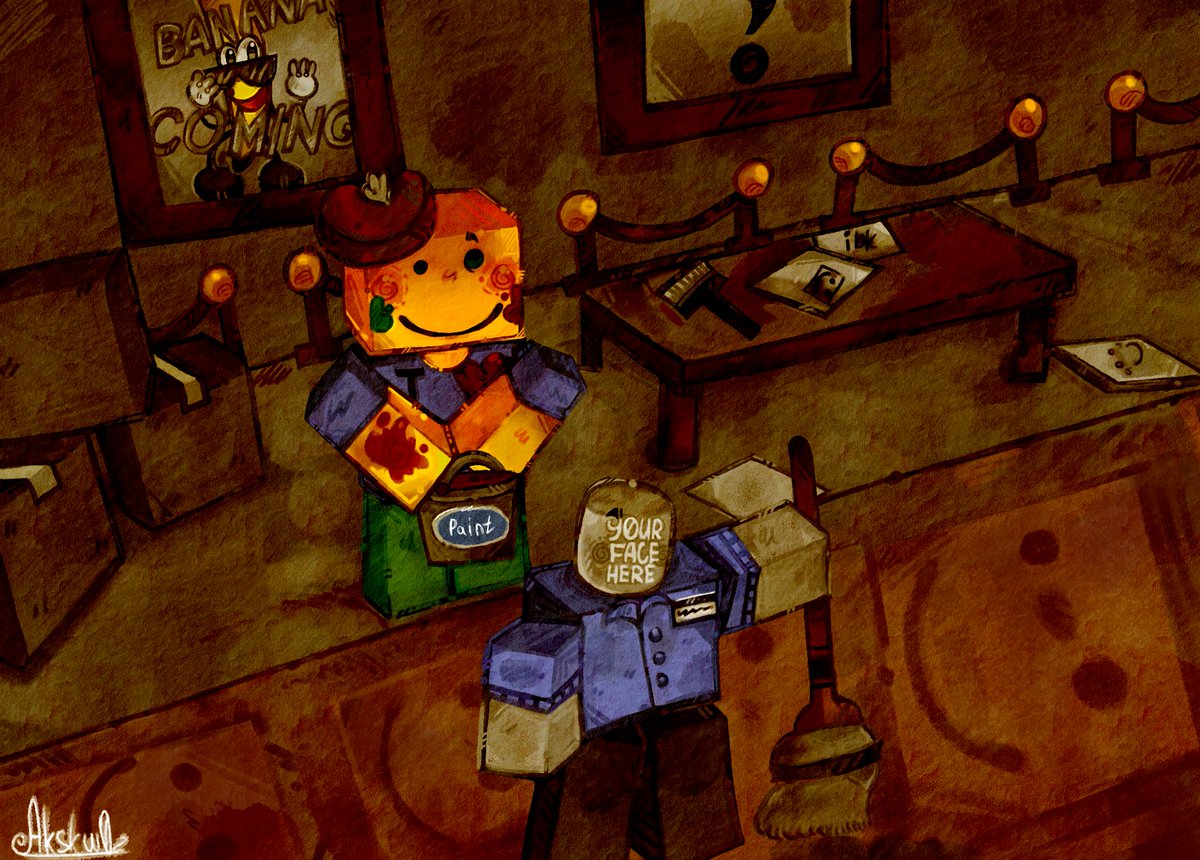 Akskw0z's tweet photo. Museum. #Roblox #fanart #Robloxart  #art #BobMuseum #BM #Saucefy10 https://t.co/lqVPXVFGmy