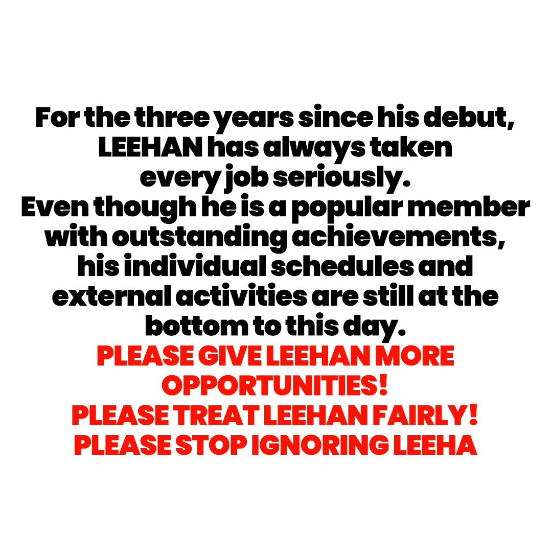 NingRabbit5's tweet photo. #TREAT_LEEHAN_FAIRLY
#LEEHAN #이한 
LEEHAN의 노력을 저버리지 마십시오.
LEEHAN의 가치를 외면하지 마십시오.
LEEHAN의 활동을 합리적으로 계획해 주십시오.
LEEHAN에게 마땅한 기회를 제공해 주십시오.
@BOYNEXTDOOR_KOZ @BOYNEXTDOOR_JP @BOYNEXTDOOR_twt https://t.co/IZjIasINDL