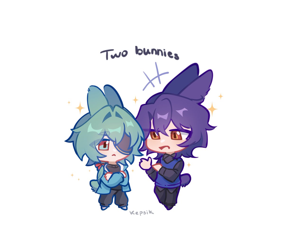 keps1k's tweet photo. two bunny brothers? 👀
#ratiorine #phainaxa https://t.co/YDkFdMLjJF