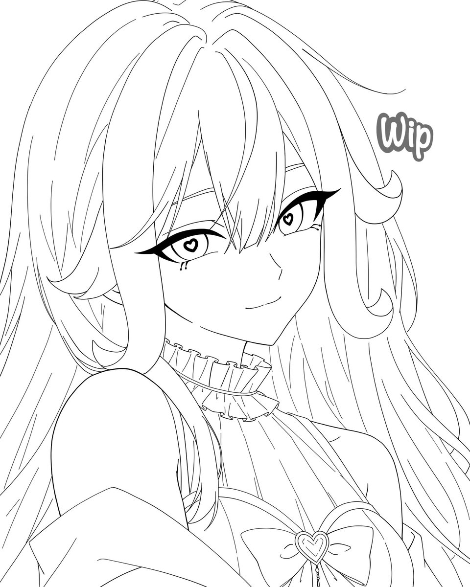Juny_Starfall's tweet photo. Wip for my friend! ^v^

Also! Would anyone be willing to let me borrow their oc to make a headshot or half-body fanart of? 
Since I usually only do full body. Wanna work more on close-up hair and expressions!
#illustration‌‌ #wip #artmoots https://t.co/3lnWkZCtSN