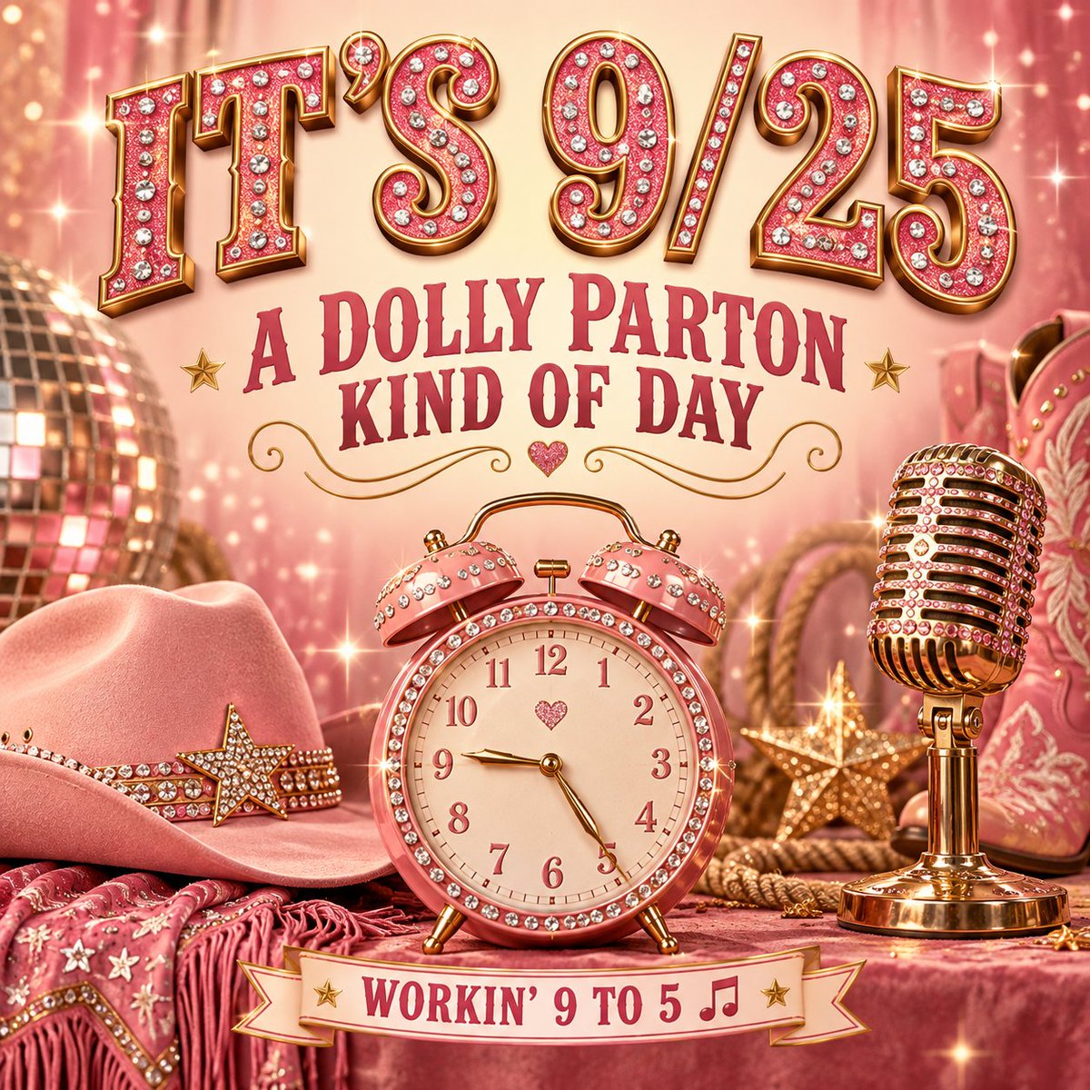 adam_swedenburg's tweet photo. 🎀 It’s 9/25, so you know what that means: it’s a Dolly Parton kind of day! 🎶
Here’s to big hair, big dreams, and making it through that 9 to 5. What’s your favorite Dolly song? 💗
#dollyparton #9to5 #working9to5 #countrymusic https://t.co/bt7w1tGYH5