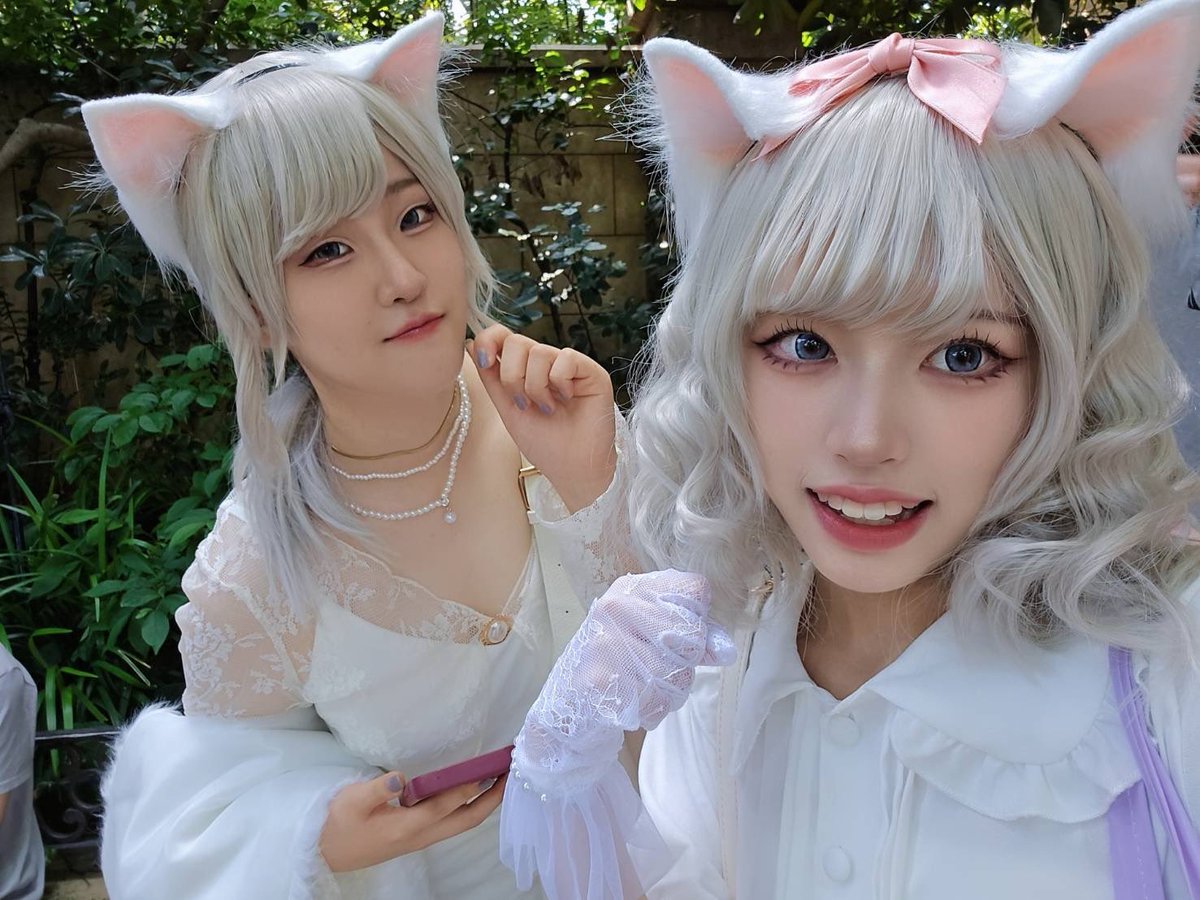 konb_40's tweet photo. おしゃれキャット/ダッチェス🤍🐈‍⬛

可愛い可愛い末娘と🤍🐈‍⬛🎀

マリー→@miha3_8_ 

 #Dハロ #Dハロ2026 #Dハロ2026仮装 #おしゃれキャット #おしゃれキャットダッチェス https://t.co/bl6BfNeLWx