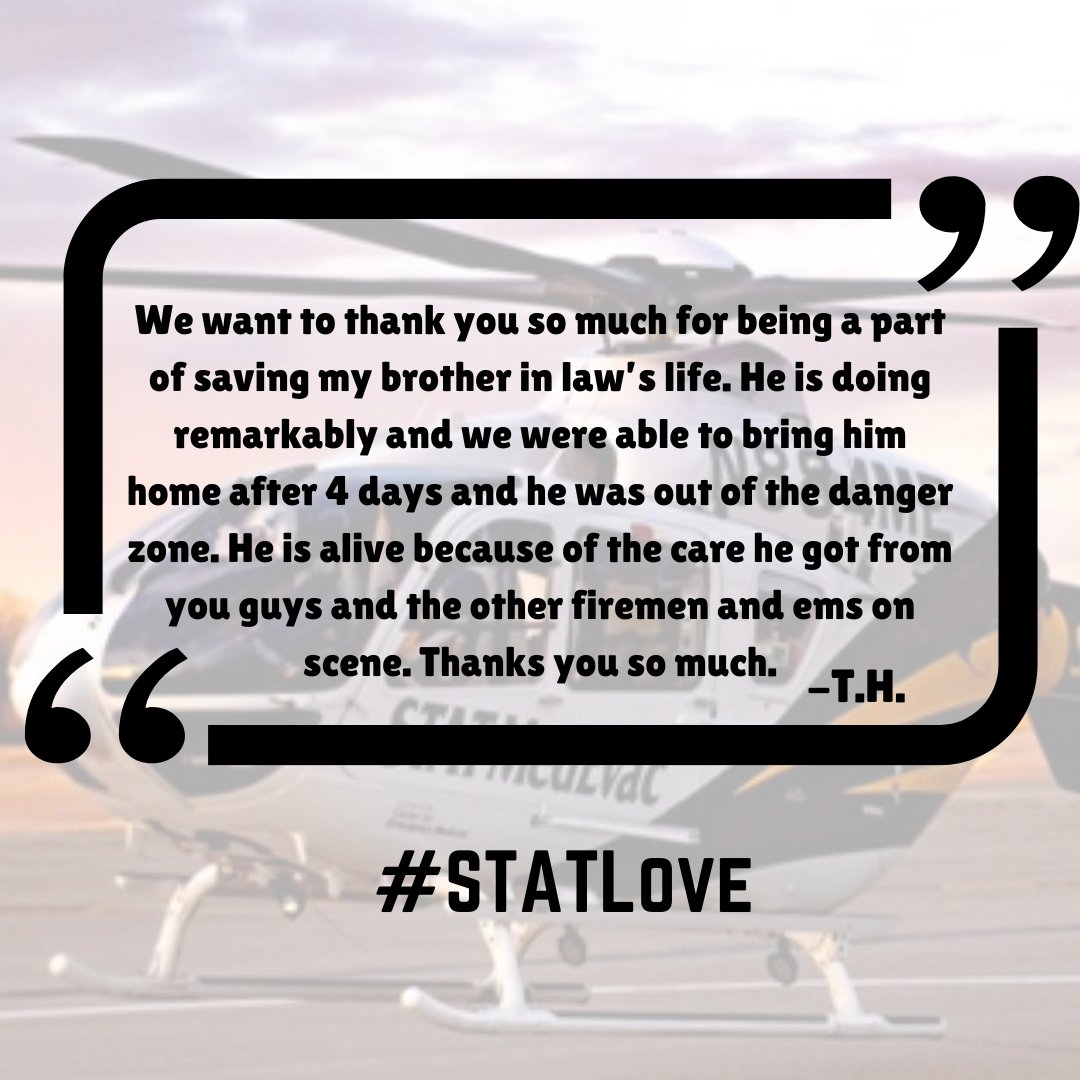 stat_medevac's tweet photo. #STATLove - We always appreciate when individuals reach out to thank us and give us updates like this 💙 https://t.co/zdJhQkrDp9
