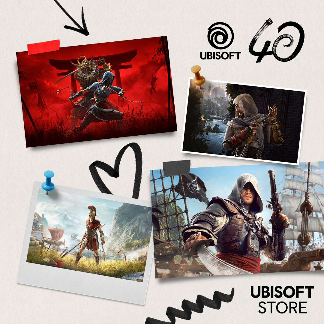 AssassinsITA's tweet photo. «Bella vita la nostra, eh, fratello?» 🦅

Festeggiamo i 40 anni di Ubisoft con uno sconto fino all'85% su tutto il franchise di Assassin's Creed.

Ubisoft Store → https://t.co/aiwiO45vFJ
Steam → https://t.co/jF841Y4yFh

#AssassinsCreed https://t.co/g9L1lImJJa