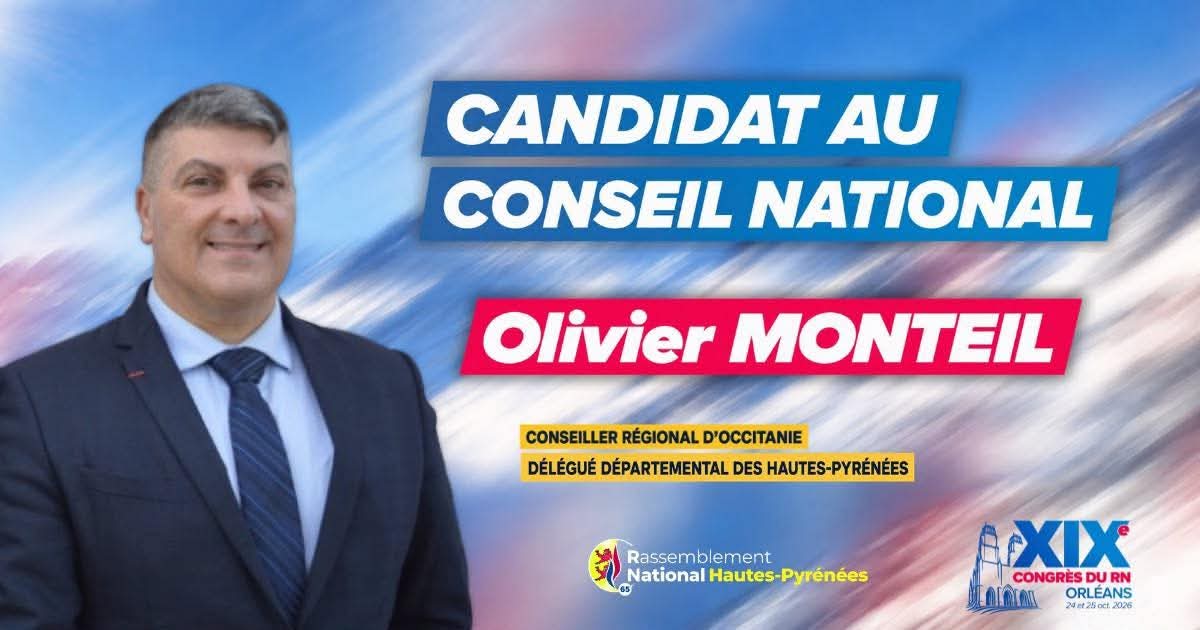 Olivier_Monteil's tweet photo. Saint-Cyrien, diplômé Lettres modernes, officier 27 ans sur de nombreux théâtres d'opérations, je sers mon pays au RN avec la même passion que sous l'uniforme.
Militant de longue date, Délégué RN65 depuis 12 ans, élu régional, je suis à nouveau candidat au Conseil National du RN. https://t.co/uUOEfA25bd