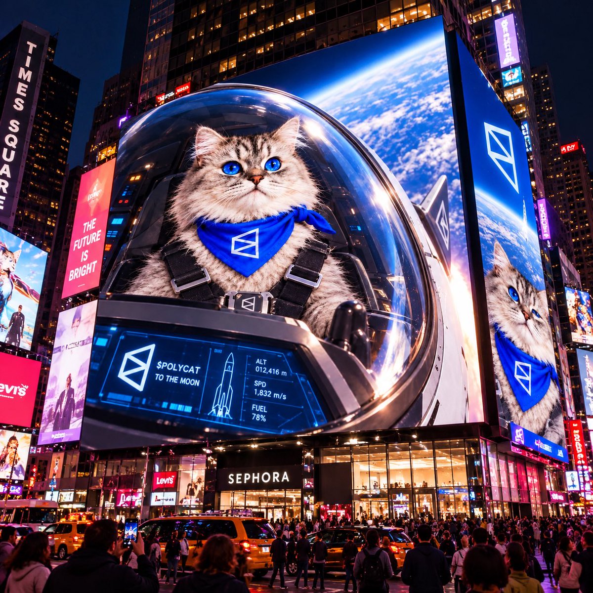 BatmanTradez's tweet photo. @Polymarket $POLYCAT the unofficial mascot for the best prediction market app in the world @Polymarket https://t.co/1urR9ZIynw