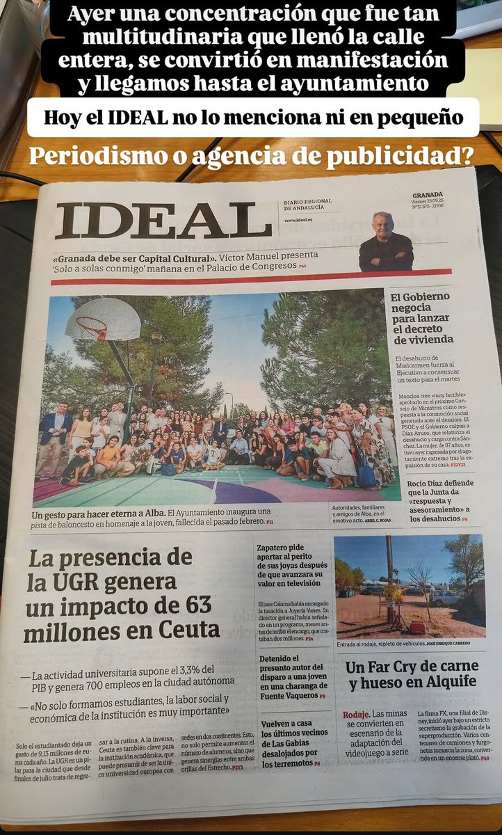 Davaliprez's tweet photo. Vergonzoso @ideal_granada https://t.co/gBewcDz2Io