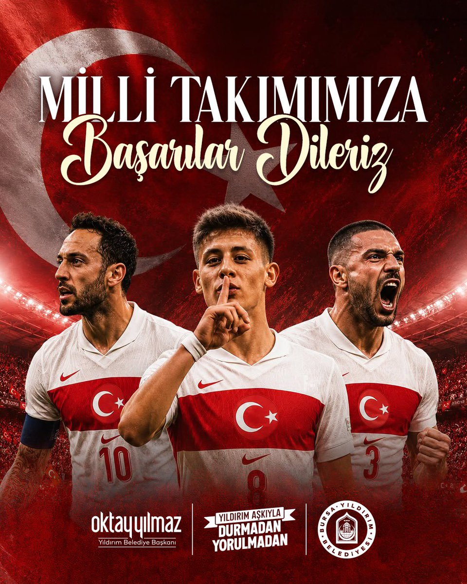 oktayyilmaz16's tweet photo. Başarılar #BizimÇocuklar! 🇹🇷

Bu akşam Fransa ile karşılaşacak olan A Millî Futbol Takımımıza yürekten başarılar diliyorum. Vurduğunuz gol olsun, sonu zafer olsun. https://t.co/SQy6zSJGDw