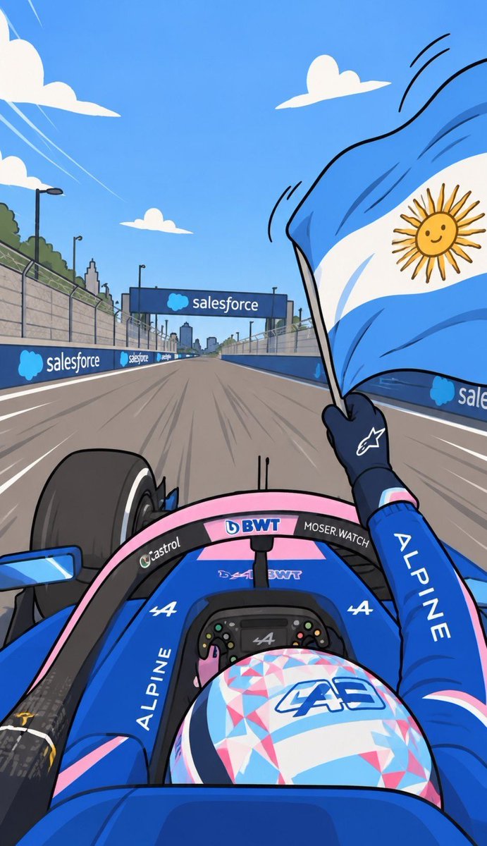 HermibertaHsb's tweet photo. @AlpineF1Team Vamos Francoooo!!! Ahí estaremos mañana, siempre bancando 🇦🇷🧉👏🏻🏎️ https://t.co/nwfbpMD09i