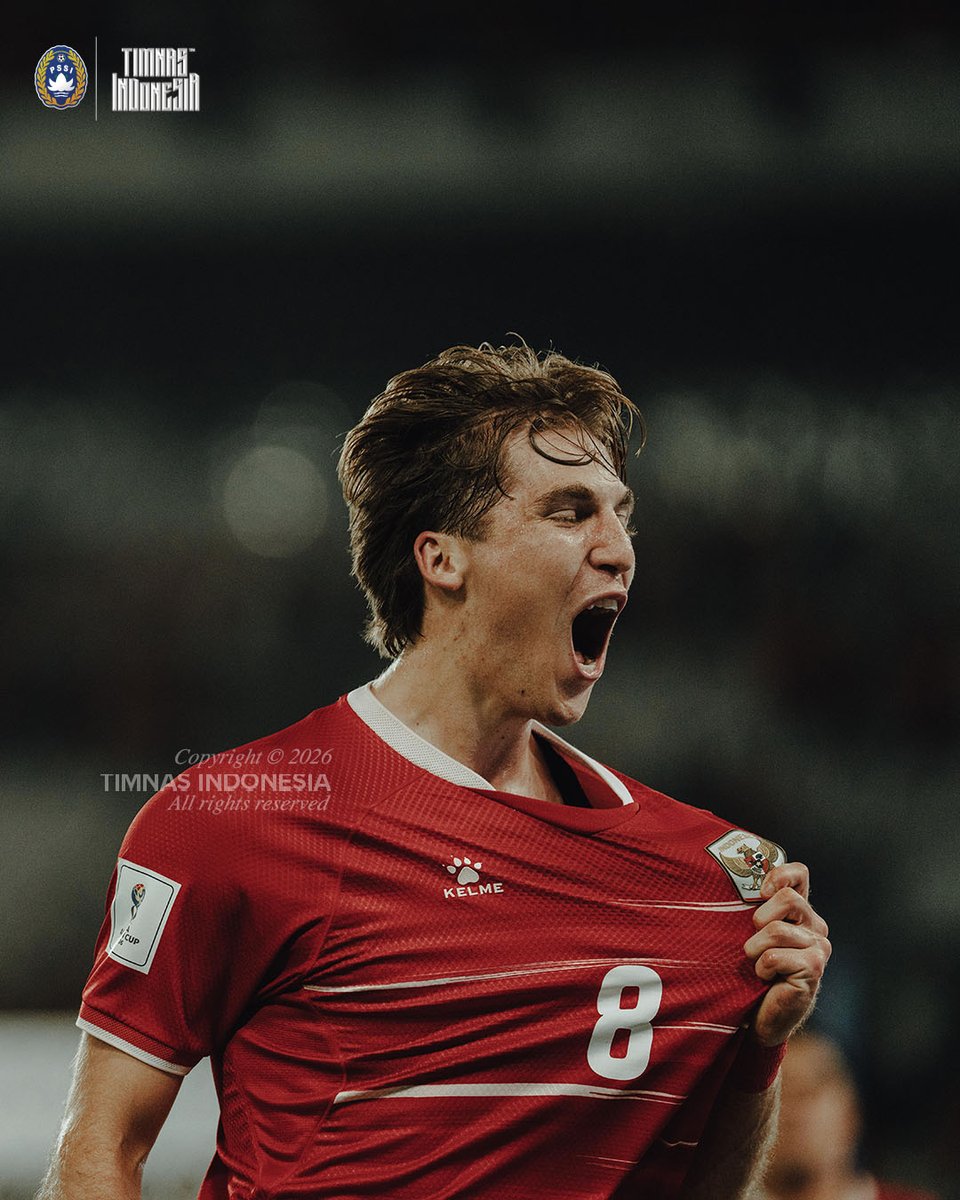 TimnasIndonesia's tweet photo. 𝐃𝐄𝐁𝐔𝐓 + 𝐀𝐒𝐒𝐈𝐒𝐓! 🪄

A night to remember for Luke Vickery! 🙌🏻

‣ #TimnasDay  ‣ #BersamaGaruda https://t.co/x9N5texumC