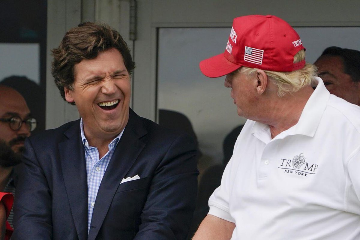 SprinterPress's tweet photo. "Trump said that 'we're all going to die anyway'"

Tucker Carlson stated that when he warned Trump about a potential war with Iran a few days before it began, Trump responded: "Yes, you're right. But in the end, we're all going to die anyway, so it doesn't matter."

An 80-year-old man has nothing to lose.