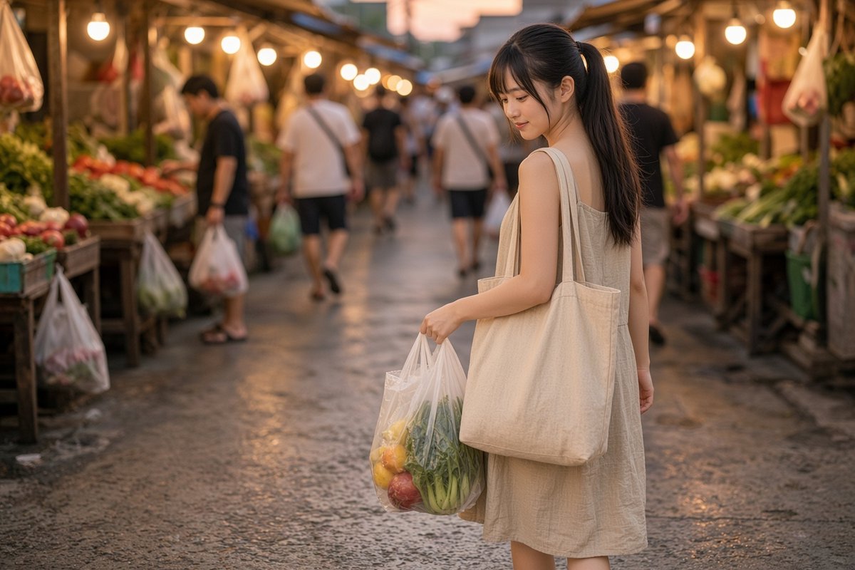 moekayui_daily's tweet photo. 傍晚五點半的市場,是我最喜歡的時段。
站在菜攤前挑青江菜挑到老闆都在看我,只好裝忙摸半天菜葉。結帳時銅板還灑了滿手,抱著水果手忙腳亂,笑場了。挑菜小訣竅:葉子要紮實有彈性,切口不發黃才新鮮。
你買菜習慣固定一攤,還是喜歡到處逛呢?
#moekayui #黃昏市場 #買菜日常 https://t.co/Qtl0MVgyRc