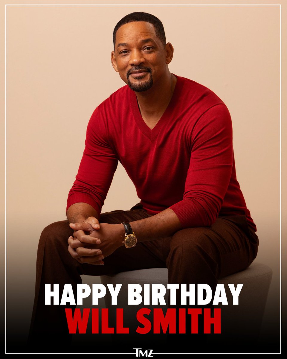 TMZ's tweet photo. 🎈 Happy birthday to the one and only, Will Smith. https://t.co/WoVpKbPAFs