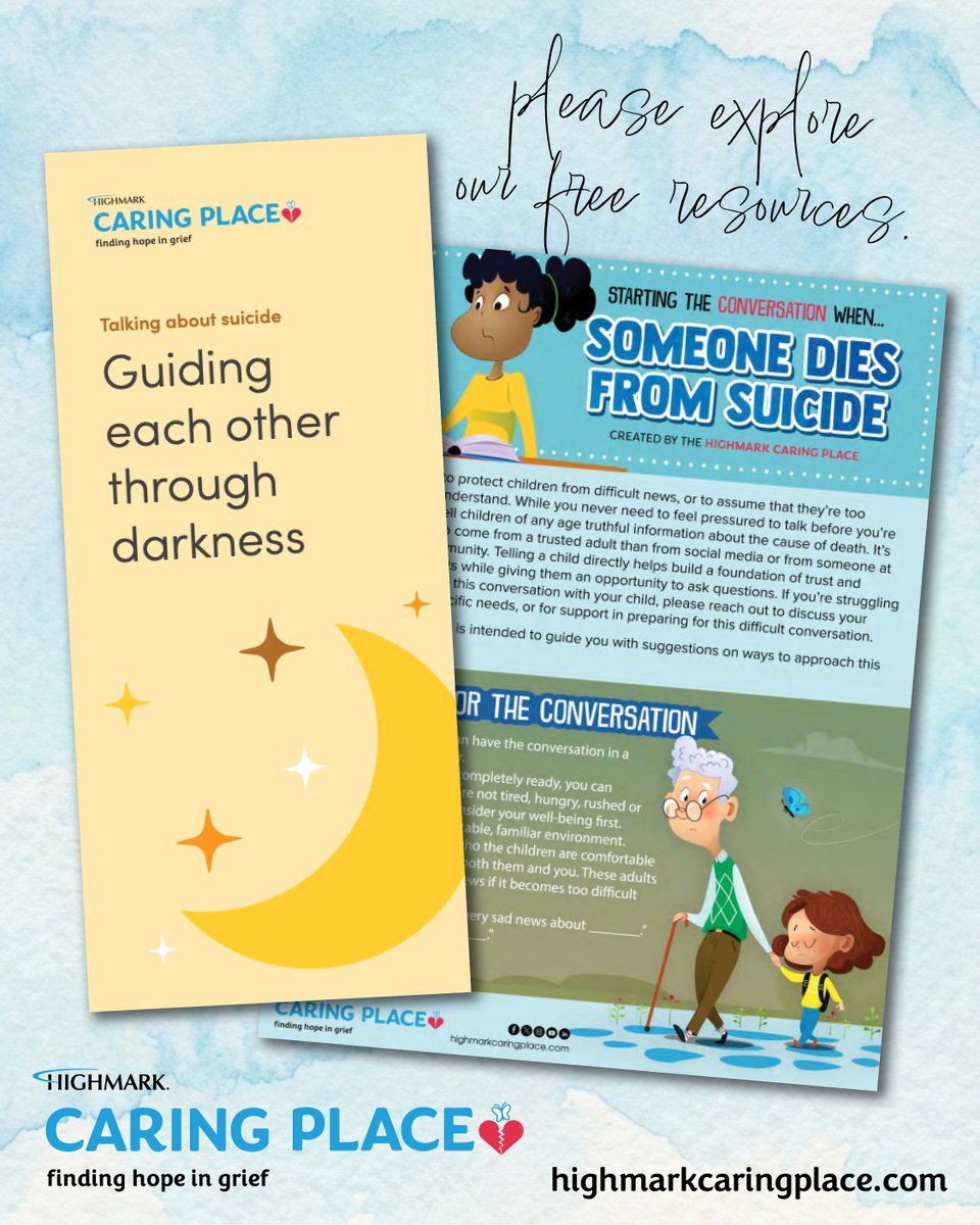 HighmarkCaring's tweet photo. During Suicide Prevention Month, here's a gentle reminder to support each other. Prioritize mental health. @HighmarkCaring offers support to survivors of suicide loss. https://t.co/oKPozRMhC2, Suicide/Crisis Lifeline: Call 988. #MentalHealthMatters #HighmarkCaringPlace #afsp https://t.co/B6ddlYpVRX