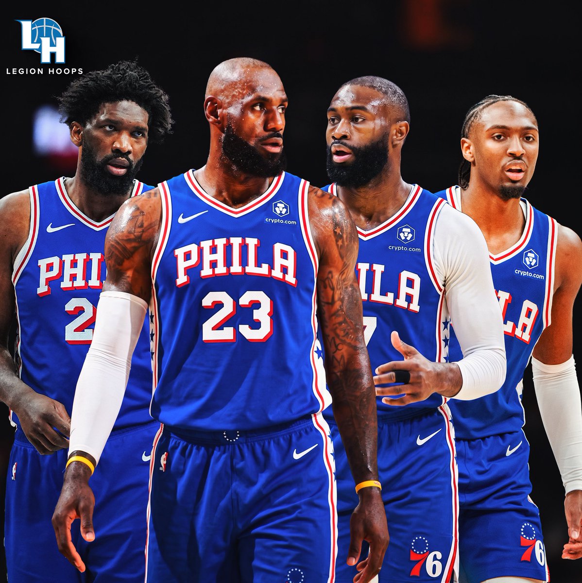 LegionHoops's tweet photo. LeBron on how he made his decision to join the 76ers:

- His relationship off the court with Tyrese Maxey

- Acquiring Jaylen Brown, an unexpected move

- Wants to help Joel Embiid get a ring

(via @mindthegamepod) https://t.co/pDL2RfrYSA