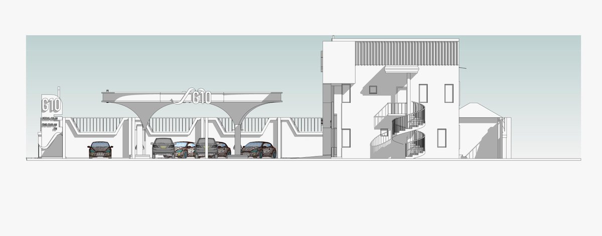 _the_felicia__'s tweet photo. Found these in my archives.
A fuel station with an administrative block. I had just started using Lumion then. 😅 https://t.co/4JD1ofbC7x