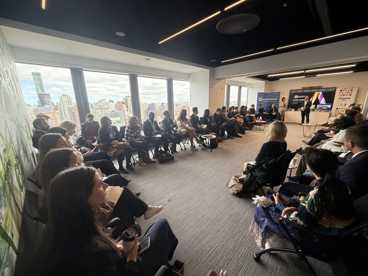 WBG_Digital's tweet photo. That's a wrap on a great week of engagements at #UNGA2026.

One takeaway stood out across conversations on AI, DPI, and digital transformation: technology alone is not enough. Lasting impact requires trust, skills, strong institutions, and practical solutions that can scale. https://t.co/1y54oGQthW