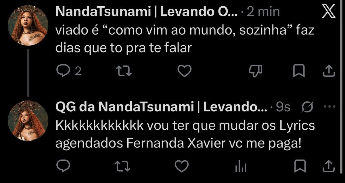 qgtsunami's tweet photo. aquela amiga que gonga a outra em rede nacional me passa essa letra completa mona 😭 https://t.co/j3kRhgBNI6