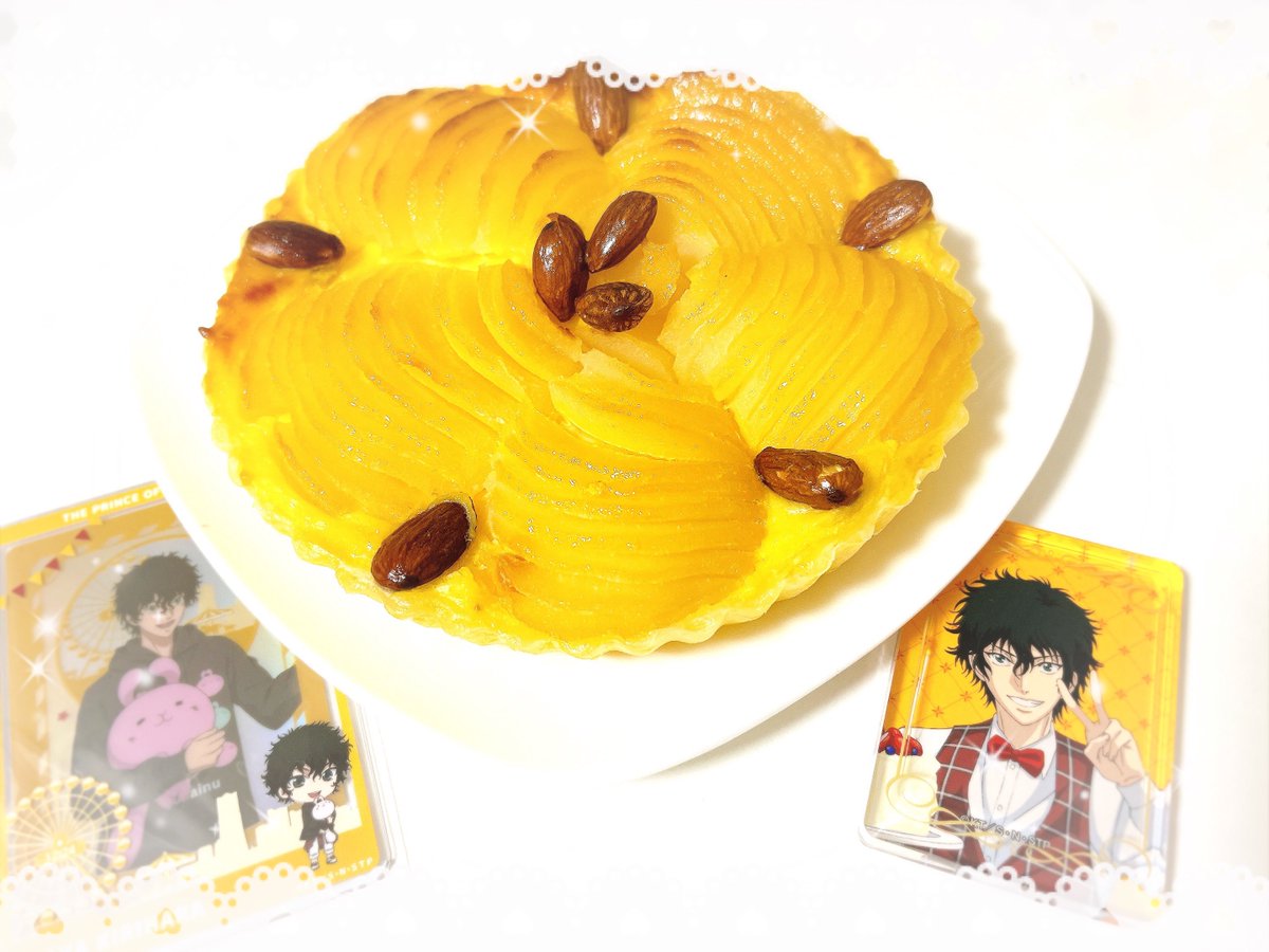 mochikanata's tweet photo. 赤也くんお誕生日おめでとう🎂🎊
お祝いに洋梨タルト作ったよ🍐
これからも応援させてね📣

#切原赤也誕生祭2026 https://t.co/jyUse8DuwB