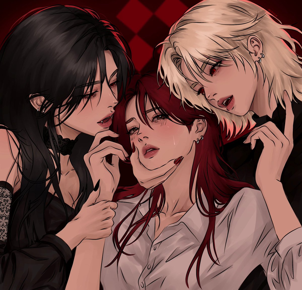 hannikjju's tweet photo. fem. vampires mamaz x fem. mak
🎮🐱🐶
commissioned by @kysakiiraa
based on: https://t.co/N1LaAD6Jxt https://t.co/qWJtviHCFN