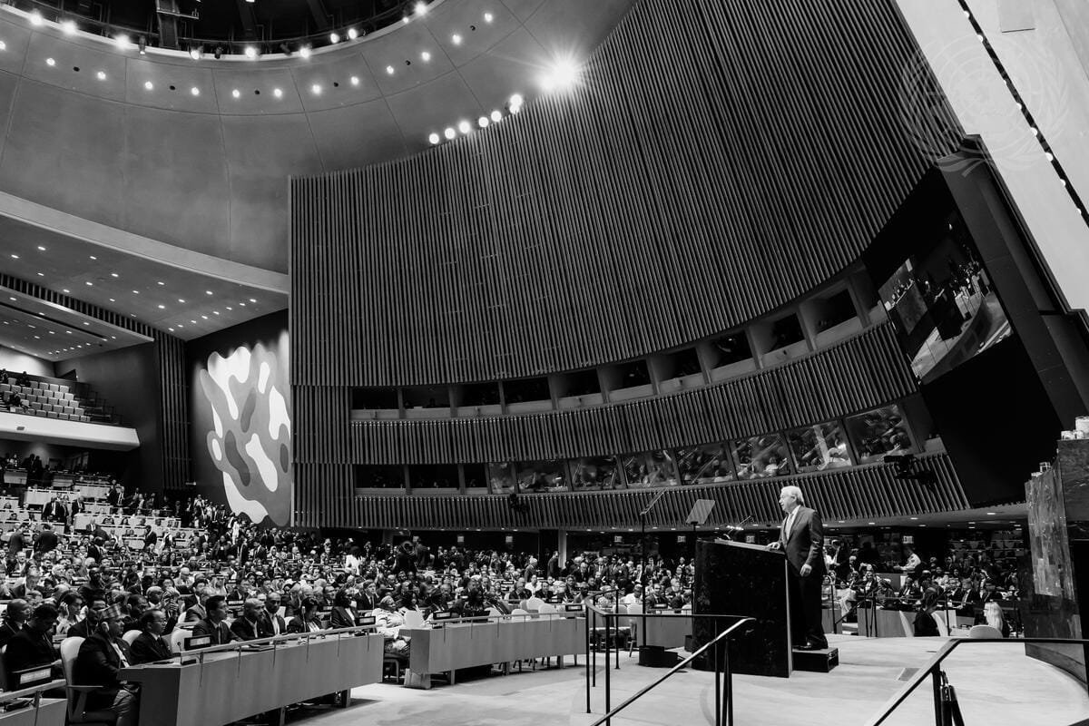 AMD_world15's tweet photo. At the United Nations General Assembly, voices from around the world come together to address the major challenges of our time. 

#UNGA #UnitedNations #Peace #Dialogue #Cooperation #AMD https://t.co/rGy4JvkUU9