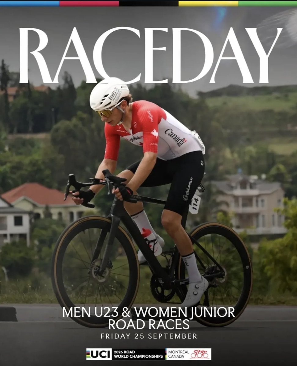 iincycling's tweet photo. 🌈 MUNDIAIS | PROVA DE FUNDO

Hoje há mais dois títulos mundiais em jogo em Montréal! 🇨🇦🚴

🚴 14h00 | Sub-23 Masculinos
🇵🇹 Daniel Lima
🇵🇹 Daniel Moreira
🇵🇹 Gabriel Baptista
🇵🇹 Rafael Barbas
🇵🇹 Rúben Rodrigues

🚴‍♀️ 19h15 | Juniores Femininas
🇵🇹 Marta Esteves

#Montréal2026 https://t.co/BOs4AawtbR