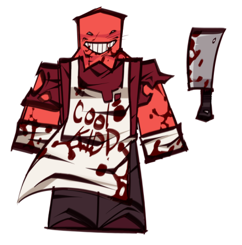 KoiPondd_'s tweet photo. Since Doom By Fate is dead or whatever now here were the upcoming redesigns I had done for it lol (+Butcher Coolkid Skin) #doombyfate #robloxart https://t.co/6fgNeaHQbd