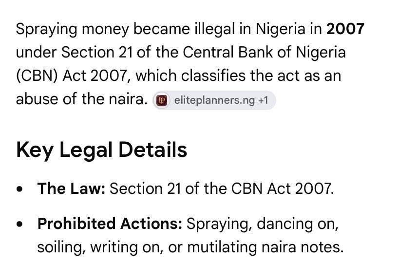 AdigweBright's tweet photo. Spraying money has been illegal in Nigeria for 19years though 🌚. 

Except it happened while you were 10 😂😂😂 https://t.co/n6ga4NWhV6