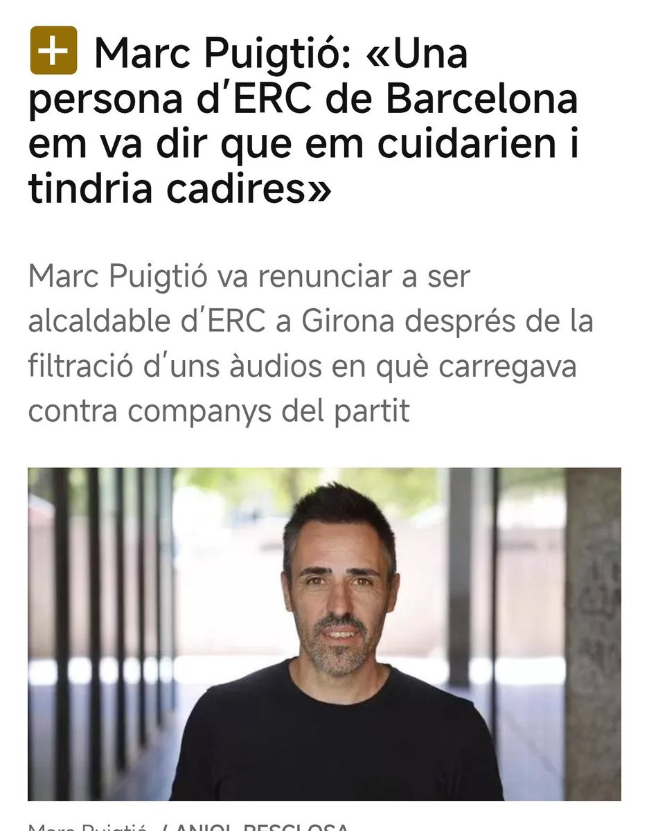 muscluman's tweet photo. Marc Puigtió: «Una persona d’ERC de Barcelona em va dir que em cuidarien i tindria cadires»
Oriol Junqueras?.
No pateixis fill, quan passi el temporal i ja et trobaré feina.
#ERstyle
@MarcPuigtio @junqueras https://t.co/bnrXFYk7eV