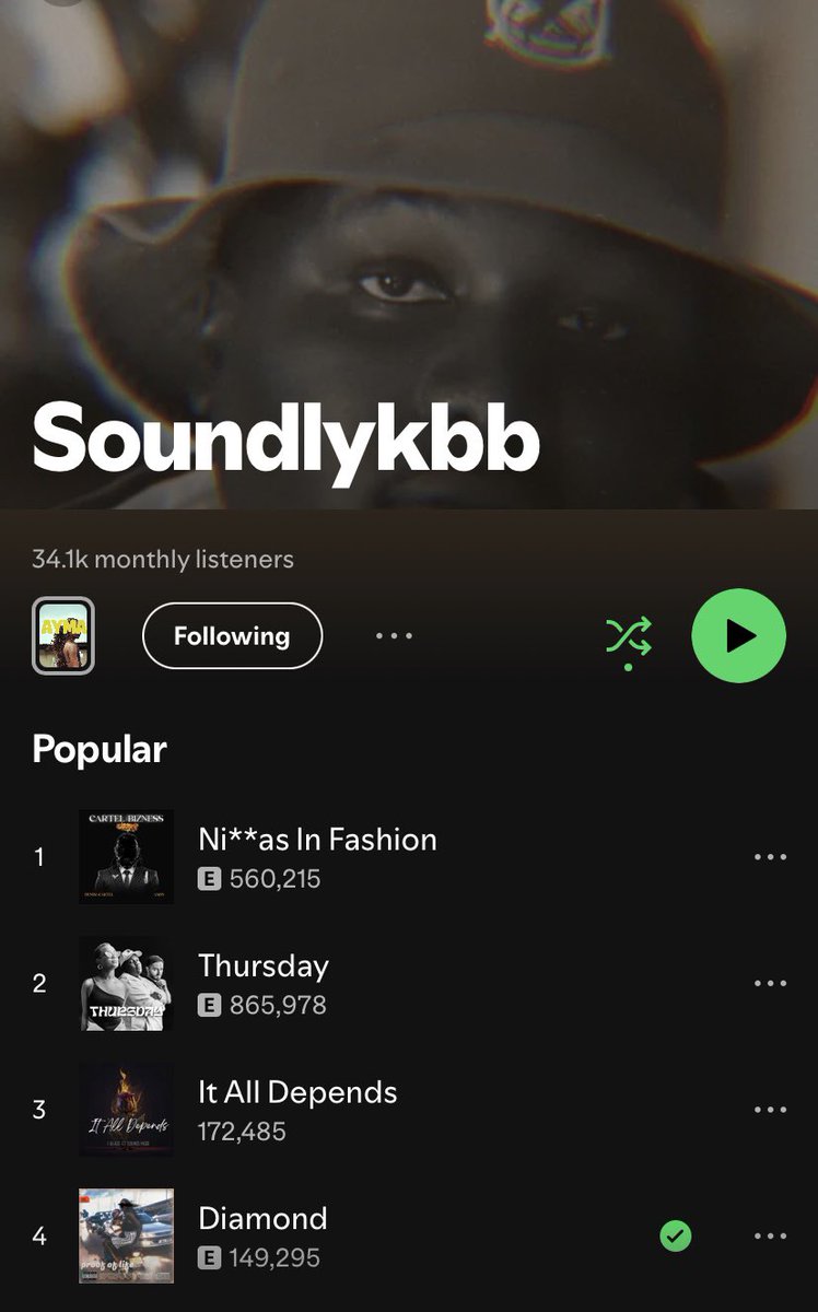 soundlykbb's tweet photo. keep streaming https://t.co/iOkOY4fsDV