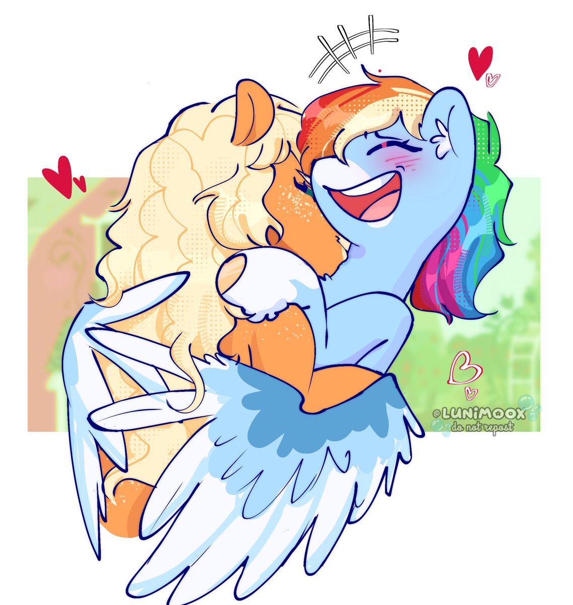 Lunimo0x's tweet photo. They're so in love ☹️💓

#appledash #mlpart #mlp #mlpfim https://t.co/qFflupFgJp